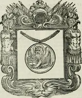 Picture 45 of 97 from Historie cronologiche dell' origine degl' ordini militari e di tutte le religione caualleresche infino ad hora instituite nel mondo : insegne, croci, stendardi, habiti capitolari ò di ceremonia, statuti, e constituzioni di cadaun'ordine : guerre campali e nauali, azioni, fatti celebri, & imprese de caualieri; confederazioni, trattati, paci, & auuenimenti per difesa del Nome Christiano, e propagazione della fede cattolica : serie di tutti i prencipi gran maestri, ordini di dame, e degl' infedeli &c. con le loro diuise (1692), leaf 149