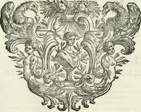 An illustration from Historie cronologiche dell' origine degl' ordini militari e di tutte le religione caualleresche infino ad hora instituite nel mondo : insegne, croci, stendardi, habiti capitolari ò di ceremonia, statuti, e constituzioni di cadaun'ordine : guerre campali e nauali, azioni, fatti celebri, & imprese de caualieri; confederazioni, trattati, paci, & auuenimenti per difesa del Nome Christiano, e propagazione della fede cattolica : serie di tutti i prencipi gran maestri, ordini di dame, e degl' infedeli &c. con le loro diuise (1692)