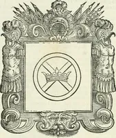 Picture 58 of 97 from Historie cronologiche dell' origine degl' ordini militari e di tutte le religione caualleresche infino ad hora instituite nel mondo : insegne, croci, stendardi, habiti capitolari ò di ceremonia, statuti, e constituzioni di cadaun'ordine : guerre campali e nauali, azioni, fatti celebri, & imprese de caualieri; confederazioni, trattati, paci, & auuenimenti per difesa del Nome Christiano, e propagazione della fede cattolica : serie di tutti i prencipi gran maestri, ordini di dame, e degl' infedeli &c. con le loro diuise (1692), leaf 198