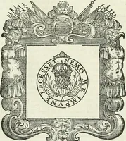 Picture 59 of 97 from Historie cronologiche dell' origine degl' ordini militari e di tutte le religione caualleresche infino ad hora instituite nel mondo : insegne, croci, stendardi, habiti capitolari ò di ceremonia, statuti, e constituzioni di cadaun'ordine : guerre campali e nauali, azioni, fatti celebri, & imprese de caualieri; confederazioni, trattati, paci, & auuenimenti per difesa del Nome Christiano, e propagazione della fede cattolica : serie di tutti i prencipi gran maestri, ordini di dame, e degl' infedeli &c. con le loro diuise (1692), leaf 198