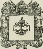 Picture 65 of 97 from Historie cronologiche dell' origine degl' ordini militari e di tutte le religione caualleresche infino ad hora instituite nel mondo : insegne, croci, stendardi, habiti capitolari ò di ceremonia, statuti, e constituzioni di cadaun'ordine : guerre campali e nauali, azioni, fatti celebri, & imprese de caualieri; confederazioni, trattati, paci, & auuenimenti per difesa del Nome Christiano, e propagazione della fede cattolica : serie di tutti i prencipi gran maestri, ordini di dame, e degl' infedeli &c. con le loro diuise (1692), leaf 215