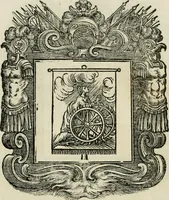 An illustration from Historie cronologiche dell' origine degl' ordini militari e di tutte le religione caualleresche infino ad hora instituite nel mondo : insegne, croci, stendardi, habiti capitolari ò di ceremonia, statuti, e constituzioni di cadaun'ordine : guerre campali e nauali, azioni, fatti celebri, & imprese de caualieri; confederazioni, trattati, paci, & auuenimenti per difesa del Nome Christiano, e propagazione della fede cattolica : serie di tutti i prencipi gran maestri, ordini di dame, e degl' infedeli &c. con le loro diuise (1692)