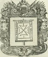 Picture 81 of 97 from Historie cronologiche dell' origine degl' ordini militari e di tutte le religione caualleresche infino ad hora instituite nel mondo : insegne, croci, stendardi, habiti capitolari ò di ceremonia, statuti, e constituzioni di cadaun'ordine : guerre campali e nauali, azioni, fatti celebri, & imprese de caualieri; confederazioni, trattati, paci, & auuenimenti per difesa del Nome Christiano, e propagazione della fede cattolica : serie di tutti i prencipi gran maestri, ordini di dame, e degl' infedeli &c. con le loro diuise (1692), leaf 336