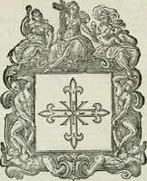 Picture 10 of 97 from Historie cronologiche dell' origine degl' ordini militari e di tutte le religione caualleresche infino ad hora instituite nel mondo : insegne, croci, stendardi, habiti capitolari ò di ceremonia, statuti, e constituzioni di cadaun'ordine : guerre campali e nauali, azioni, fatti celebri, & imprese de caualieri; confederazioni, trattati, paci, & auuenimenti per difesa del Nome Christiano, e propagazione della fede cattolica : serie di tutti i prencipi gran maestri, ordini di dame, e degl' infedeli &c. con le loro diuise (1692), leaf 37