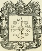 Picture 88 of 97 from Historie cronologiche dell' origine degl' ordini militari e di tutte le religione caualleresche infino ad hora instituite nel mondo : insegne, croci, stendardi, habiti capitolari ò di ceremonia, statuti, e constituzioni di cadaun'ordine : guerre campali e nauali, azioni, fatti celebri, & imprese de caualieri; confederazioni, trattati, paci, & auuenimenti per difesa del Nome Christiano, e propagazione della fede cattolica : serie di tutti i prencipi gran maestri, ordini di dame, e degl' infedeli &c. con le loro diuise (1692), leaf 388