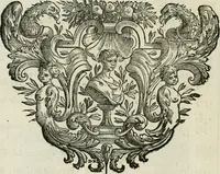 An illustration from Historie cronologiche dell' origine degl' ordini militari e di tutte le religione caualleresche infino ad hora instituite nel mondo : insegne, croci, stendardi, habiti capitolari ò di ceremonia, statuti, e constituzioni di cadaun'ordine : guerre campali e nauali, azioni, fatti celebri, & imprese de caualieri; confederazioni, trattati, paci, & auuenimenti per difesa del Nome Christiano, e propagazione della fede cattolica : serie di tutti i prencipi gran maestri, ordini di dame, e degl' infedeli &c. con le loro diuise (1692)