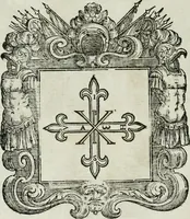 Picture 14 of 97 from Historie cronologiche dell' origine degl' ordini militari e di tutte le religione caualleresche infino ad hora instituite nel mondo : insegne, croci, stendardi, habiti capitolari ò di ceremonia, statuti, e constituzioni di cadaun'ordine : guerre campali e nauali, azioni, fatti celebri, & imprese de caualieri; confederazioni, trattati, paci, & auuenimenti per difesa del Nome Christiano, e propagazione della fede cattolica : serie di tutti i prencipi gran maestri, ordini di dame, e degl' infedeli &c. con le loro diuise (1692), leaf 47