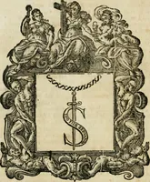 An illustration from Historie cronologiche dell' origine degl' ordini militari e di tutte le religione caualleresche infino ad hora instituite nel mondo : insegne, croci, stendardi, habiti capitolari ò di ceremonia, statuti, e constituzioni di cadaun'ordine : guerre campali e nauali, azioni, fatti celebri, & imprese de caualieri; confederazioni, trattati, paci, & auuenimenti per difesa del Nome Christiano, e propagazione della fede cattolica : serie di tutti i prencipi gran maestri, ordini di dame, e degl' infedeli &c. con le loro diuise (1692)