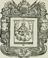 Picture 34 of 152 from Historie cronologiche dell' origine degl' ordini militari e di tutte le religione caualleresche infino ad hora instituite nel mondo : insegne, croci, stendardi, habiti capitolari ò di ceremonia, statuti, e constituzioni di cadaun'ordine : guerre campali e nauali, azioni, fatti celebri, & imprese de caualieri; confederazioni, trattati, paci, & auuenimenti per difesa del Nome Christiano, e propagazione della fede cattolica : serie di tutti i prencipi gran maestri, ordini di dame, e degl' infedeli &c. con le loro diuise (1692), leaf 155