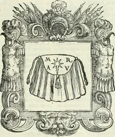 Picture 69 of 152 from Historie cronologiche dell' origine degl' ordini militari e di tutte le religione caualleresche infino ad hora instituite nel mondo : insegne, croci, stendardi, habiti capitolari ò di ceremonia, statuti, e constituzioni di cadaun'ordine : guerre campali e nauali, azioni, fatti celebri, & imprese de caualieri; confederazioni, trattati, paci, & auuenimenti per difesa del Nome Christiano, e propagazione della fede cattolica : serie di tutti i prencipi gran maestri, ordini di dame, e degl' infedeli &c. con le loro diuise (1692), leaf 240