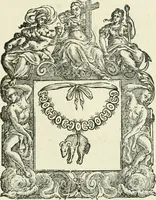 An illustration from Historie cronologiche dell' origine degl' ordini militari e di tutte le religione caualleresche infino ad hora instituite nel mondo : insegne, croci, stendardi, habiti capitolari ò di ceremonia, statuti, e constituzioni di cadaun'ordine : guerre campali e nauali, azioni, fatti celebri, & imprese de caualieri; confederazioni, trattati, paci, & auuenimenti per difesa del Nome Christiano, e propagazione della fede cattolica : serie di tutti i prencipi gran maestri, ordini di dame, e degl' infedeli &c. con le loro diuise (1692)