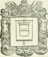 Picture 124 of 152 from Historie cronologiche dell' origine degl' ordini militari e di tutte le religione caualleresche infino ad hora instituite nel mondo : insegne, croci, stendardi, habiti capitolari ò di ceremonia, statuti, e constituzioni di cadaun'ordine : guerre campali e nauali, azioni, fatti celebri, & imprese de caualieri; confederazioni, trattati, paci, & auuenimenti per difesa del Nome Christiano, e propagazione della fede cattolica : serie di tutti i prencipi gran maestri, ordini di dame, e degl' infedeli &c. con le loro diuise (1692), leaf 368