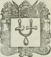 Picture 151 of 152 from Historie cronologiche dell' origine degl' ordini militari e di tutte le religione caualleresche infino ad hora instituite nel mondo : insegne, croci, stendardi, habiti capitolari ò di ceremonia, statuti, e constituzioni di cadaun'ordine : guerre campali e nauali, azioni, fatti celebri, & imprese de caualieri; confederazioni, trattati, paci, & auuenimenti per difesa del Nome Christiano, e propagazione della fede cattolica : serie di tutti i prencipi gran maestri, ordini di dame, e degl' infedeli &c. con le loro diuise (1692), leaf 439