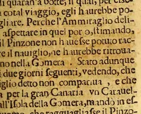 An illustration from Historie del Signor D. Fernando Colombo: : nelle quali s'hà particolare, & vera relatione della vita, e de' fatti dell' ammiraglio. D. Christoforo Colombo suo padre: e dello scoprimento, ch'egli fece dell'Indie Occidentali, dette Mondo Nuouo, hora possedute dal Serenissimo Rè Catolico. (1676)