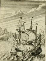 An illustration from Historie der boecaniers, of vrybuyters van America : van haar eerste beginzelen tot deze tegenwoordige tyd toe : met figuuren. (1700)