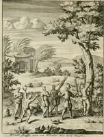 An illustration from Historie der boecaniers, of vrybuyters van America : van haar eerste beginzelen tot deze tegenwoordige tyd toe : met figuuren. (1700)