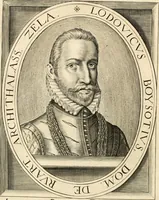 Picture 52 of 137 from Historie der Nieder-landscher ende haerder Naburen oorlogen : ende geschiedenissen tot den iare MVICXII, nu de laestemael bij hem voor syme todtmerckelijck verbetert en in, XXXII boecken voltzocken is mede' hier by gevoegt des autheurs leven [by Simeon Ruytinck] verryckt benessens de Land-Caerte met by na hondert correcte Conterfeijtsels vande voor treflijcste Personagien in dese Historie verhaelt. Alle cierlijck na d'leven ghedaen ende in Coperen platen gesteken ; gedruckt int Yaer ons Heeren MDCXXXVI (1636), leaf 233