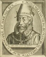 An illustration from Historie der Nieder-landscher ende haerder Naburen oorlogen : ende geschiedenissen tot den iare MVICXII, nu de laestemael bij hem voor syme todtmerckelijck verbetert en in, XXXII boecken voltzocken is mede' hier by gevoegt des autheurs leven [by Simeon Ruytinck] verryckt benessens de Land-Caerte met by na hondert correcte Conterfeijtsels vande voor treflijcste Personagien in dese Historie verhaelt. Alle cierlijck na d'leven ghedaen ende in Coperen platen gesteken ; gedruckt int Yaer ons Heeren MDCXXXVI (1636)