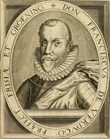 Picture 69 of 137 from Historie der Nieder-landscher ende haerder Naburen oorlogen : ende geschiedenissen tot den iare MVICXII, nu de laestemael bij hem voor syme todtmerckelijck verbetert en in, XXXII boecken voltzocken is mede' hier by gevoegt des autheurs leven [by Simeon Ruytinck] verryckt benessens de Land-Caerte met by na hondert correcte Conterfeijtsels vande voor treflijcste Personagien in dese Historie verhaelt. Alle cierlijck na d'leven ghedaen ende in Coperen platen gesteken ; gedruckt int Yaer ons Heeren MDCXXXVI (1636), leaf 388