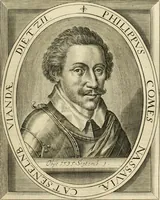 Picture 102 of 137 from Historie der Nieder-landscher ende haerder Naburen oorlogen : ende geschiedenissen tot den iare MVICXII, nu de laestemael bij hem voor syme todtmerckelijck verbetert en in, XXXII boecken voltzocken is mede' hier by gevoegt des autheurs leven [by Simeon Ruytinck] verryckt benessens de Land-Caerte met by na hondert correcte Conterfeijtsels vande voor treflijcste Personagien in dese Historie verhaelt. Alle cierlijck na d'leven ghedaen ende in Coperen platen gesteken ; gedruckt int Yaer ons Heeren MDCXXXVI (1636), leaf 748