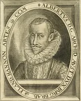 Picture 110 of 137 from Historie der Nieder-landscher ende haerder Naburen oorlogen : ende geschiedenissen tot den iare MVICXII, nu de laestemael bij hem voor syme todtmerckelijck verbetert en in, XXXII boecken voltzocken is mede' hier by gevoegt des autheurs leven [by Simeon Ruytinck] verryckt benessens de Land-Caerte met by na hondert correcte Conterfeijtsels vande voor treflijcste Personagien in dese Historie verhaelt. Alle cierlijck na d'leven ghedaen ende in Coperen platen gesteken ; gedruckt int Yaer ons Heeren MDCXXXVI (1636), leaf 846