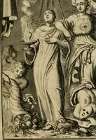 An illustration from Historie der Sevarambes, : volkeren die een gedeelte van het darde vast-land bewoonwn, gemeenlijk Zuid-land genaamd; : behelzende een naauwkeurig verhaal van de regering, zeden, godtsdienst, en taal, dezer tot noch toe aan de volkeren van Europa onbekende natie (1682)
