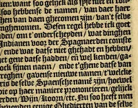 An illustration from Historie naturael ende morael van de Westersche Indien : waer inne ghehandelt wordt van de merckelijckste dinghen des hemels, elementen, metalen, planten ende ghedierten van dien : als oock de manieren, ceremonien, wetten, regeeringen ende oorloghen der Indianen. (1598)