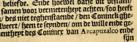 An illustration from Historie naturael ende morael van de Westersche Indien : waer inne ghehandelt wordt van de merckelijckste dinghen des hemels, elementen, metalen, planten ende ghedierten van dien : als oock de manieren, ceremonien, wetten, regeeringen ende oorloghen der Indianen. (1598)