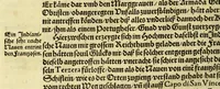 An illustration from Historien der Königkreich, Hispannien, Portugal, vnd Aphrica, darauss dann zusehen, in welcher Zeit, sonderlich Portugal, seinen Anfang genommen, von weine dasselbig zum Königreich erhaben, was dieselbigen Könige für Krieg vnnd Gewerb, zu Wasser vnnd Land geführet. ... (1589)