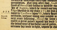 Picture 7 of 20 from The historie of Cambria, now called Wales: : a part of the most famous yland of Brytaine, written in the Brytish language aboue two hundreth yeares past: (1584), leaf 110