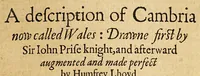 Picture 5 of 20 from The historie of Cambria, now called Wales: : a part of the most famous yland of Brytaine, written in the Brytish language aboue two hundreth yeares past: (1584), leaf 23