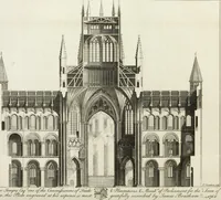 An illustration from The history and antiquities of the Conventual & Cathedral Church of Ely : from the foundation of the monastery, A.D. 673, to the year 1771 : illustrated with copper plates (1812)