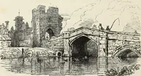 An illustration from The history and antiquities of the metropolitical church of Canterbury; illustrated by a series of engravings of views, elevations, plans, and details of the architecture of that edifice: with biographical anecdotes of the archbishops, etc (1836)