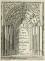 An illustration from The history and antiquities of the metropolitical church of Canterbury; illustrated by a series of engravings of views, elevations, plans, and details of the architecture of that edifice: with biographical anecdotes of the archbishops, etc (1836)
