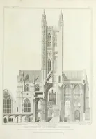 An illustration from The history and antiquities of the metropolitical church of Canterbury; illustrated by a series of engravings of views, elevations, plans, and details of the architecture of that edifice: with biographical anecdotes of the archbishops, etc (1836)