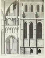An illustration from The history and antiquities of the metropolitical church of Canterbury; illustrated by a series of engravings of views, elevations, plans, and details of the architecture of that edifice: with biographical anecdotes of the archbishops, etc (1836)