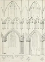 An illustration from The history and antiquities of the cathedral church of Worcester: illustrated by a series of engravings of views, elevations, plans, and details of that edifice: including an architectural description of the church; and biographical anecdotes of the bishops and of other eminent persons connected with the cathedral (1836)