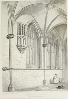 An illustration from The history and antiquities of the cathedral church of Worcester: illustrated by a series of engravings of views, elevations, plans, and details of that edifice: including an architectural description of the church; and biographical anecdotes of the bishops and of other eminent persons connected with the cathedral (1836)