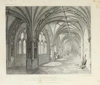 An illustration from The history and antiquities of the cathedral church of Worcester: illustrated by a series of engravings of views, elevations, plans, and details of that edifice: including an architectural description of the church; and biographical anecdotes of the bishops and of other eminent persons connected with the cathedral (1836)