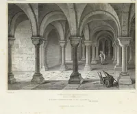 An illustration from The history and antiquities of the cathedral church of Worcester: illustrated by a series of engravings of views, elevations, plans, and details of that edifice: including an architectural description of the church; and biographical anecdotes of the bishops and of other eminent persons connected with the cathedral (1836)