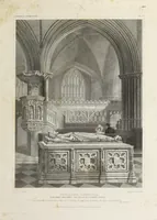 An illustration from The history and antiquities of the cathedral church of Worcester: illustrated by a series of engravings of views, elevations, plans, and details of that edifice: including an architectural description of the church; and biographical anecdotes of the bishops and of other eminent persons connected with the cathedral (1836)