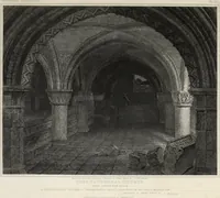 An illustration from The history and antiquities of the metropolitical church of York : illustrated by a series of engravings of views, elevations, plans and details of the architecture of that edifice : with biographical anecdotes of the archbishops (1836)