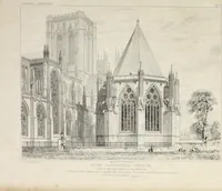 An illustration from The history and antiquities of the metropolitical church of York : illustrated by a series of engravings of views, elevations, plans and details of the architecture of that edifice : with biographical anecdotes of the archbishops (1836)