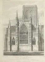 An illustration from The history and antiquities of the metropolitical church of York : illustrated by a series of engravings of views, elevations, plans and details of the architecture of that edifice : with biographical anecdotes of the archbishops (1836)