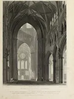 An illustration from The history and antiquities of the metropolitical church of York : illustrated by a series of engravings of views, elevations, plans and details of the architecture of that edifice : with biographical anecdotes of the archbishops (1836)