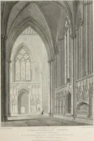 An illustration from The history and antiquities of the metropolitical church of York : illustrated by a series of engravings of views, elevations, plans and details of the architecture of that edifice : with biographical anecdotes of the archbishops (1836)