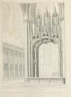 An illustration from The history and antiquities of the metropolitical church of York : illustrated by a series of engravings of views, elevations, plans and details of the architecture of that edifice : with biographical anecdotes of the archbishops (1836)