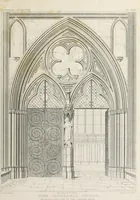 An illustration from The history and antiquities of the metropolitical church of York : illustrated by a series of engravings of views, elevations, plans and details of the architecture of that edifice : with biographical anecdotes of the archbishops (1836)