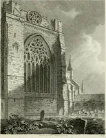 An illustration from History and antiquities of the cathedral churches of Great Britain : illustrated with a series of highly-finished engravings, exhibiting general and particular views, ground plans, and all the architectural features and ornaments in the various styles of building used in our ecclesiastical edifices (1814)
