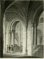 An illustration from History and antiquities of the cathedral churches of Great Britain : illustrated with a series of highly-finished engravings, exhibiting general and particular views, ground plans, and all the architectural features and ornaments in the various styles of building used in our ecclesiastical edifices (1814)